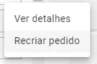 Como Recriar um Pedido Após Ele Ter Sido Finalizado na Plataforma Agilizone