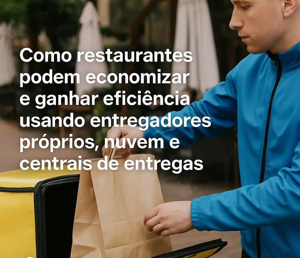 Como restaurantes podem economizar e ganhar eficiência usando entregadores próprios, nuvem e centrais de entregas.