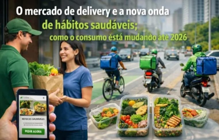 O mercado de delivery e a nova onda de hábitos saudáveis: como o consumo está mudando até 2026