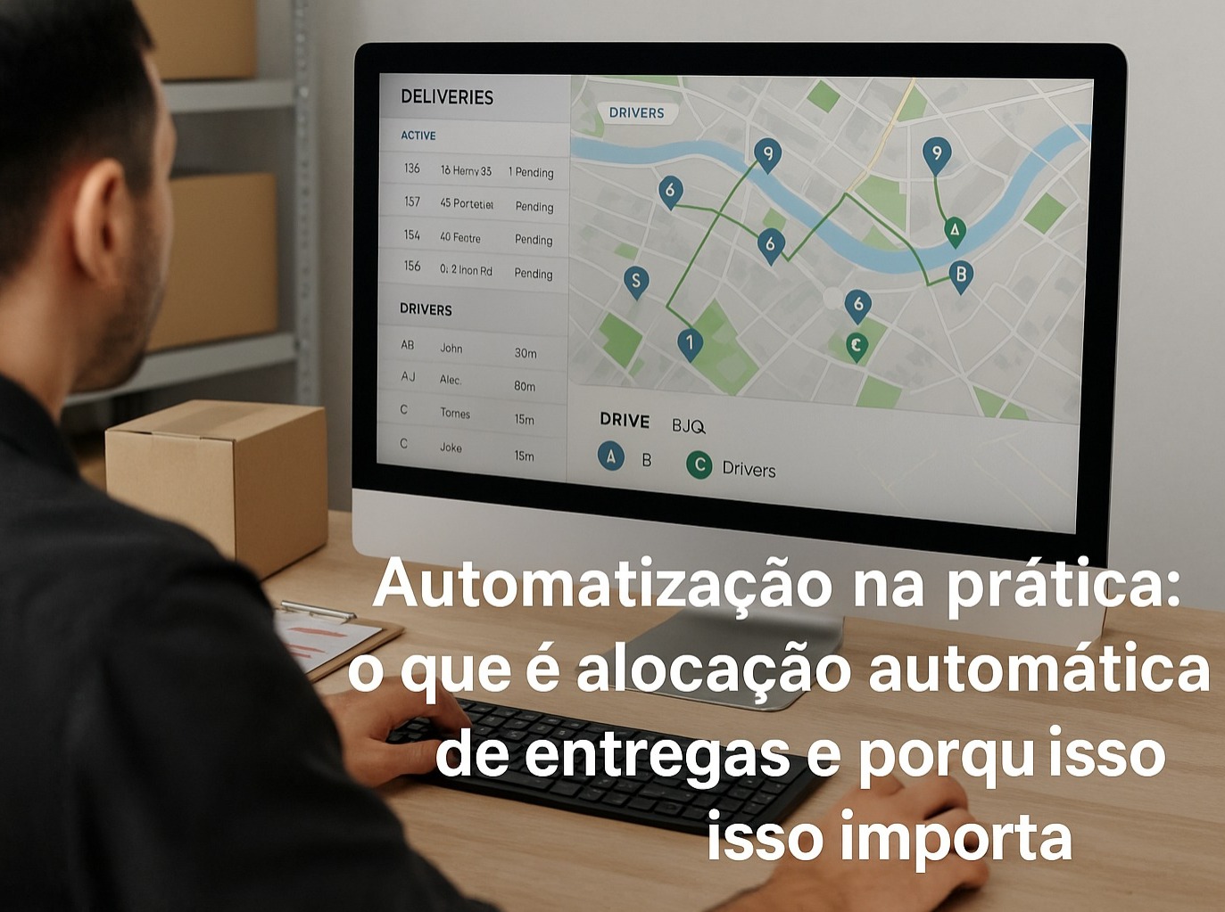 Automatização na prática: o que é alocação automática de entregas e por que isso importa.